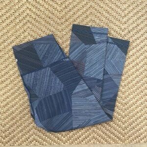 Lululemon - Yoga Carpi Leggings - Blue / White - 8